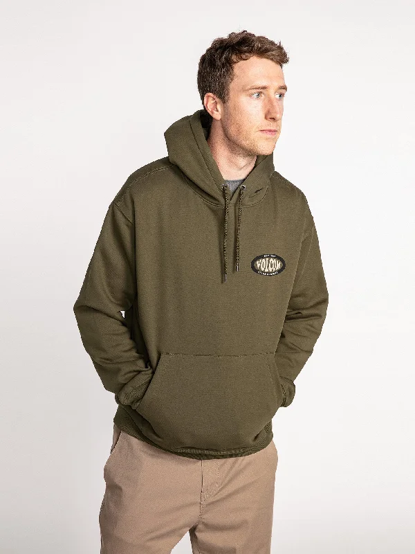 minimalist sweatshirts for men -Watanite Pullover Hoodie - Military