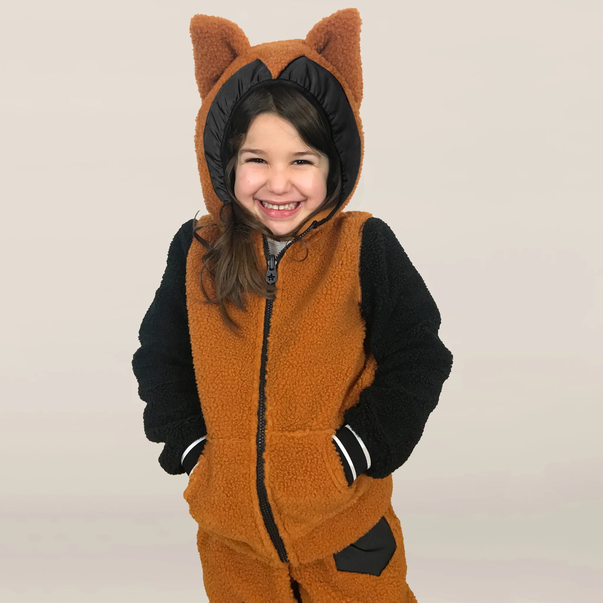 men's military-style vests -WeeDo Kids FOXDO FOX Teddy WinterFleece Jacket