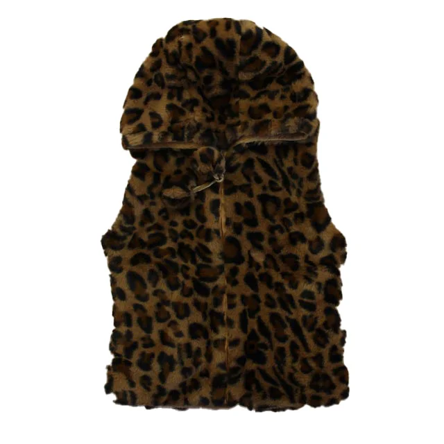 stylish waistcoats for men -Widgeon Girls Leopard Vest