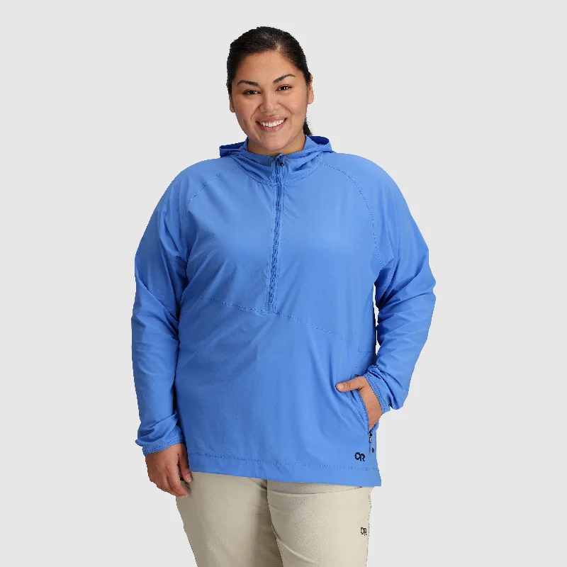 men's pull-over sweatshirts -Women's Astroman Sun Hoodie-Plus - Final Sale