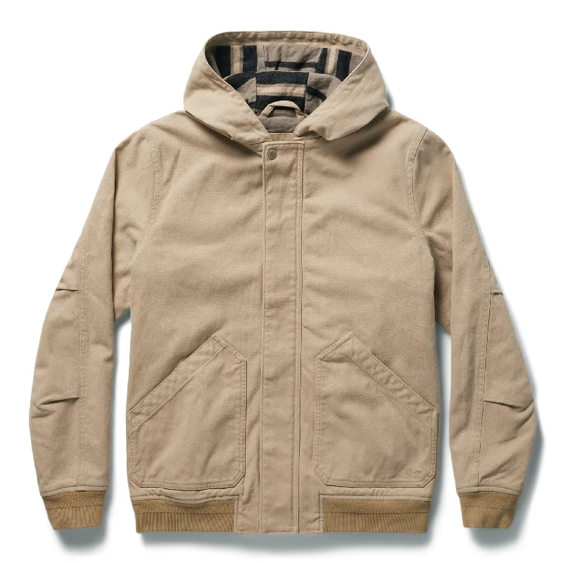 eco-friendly hoodies for men -The Workhorse Hoodie in Sand Boss Duck